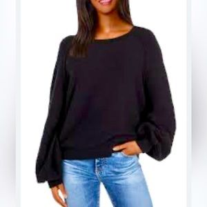 FREE PEOPLE “FOUND MY FRIEND” TEXTURED KNIT PULL OVER SWEATSHIRT SIZE SP